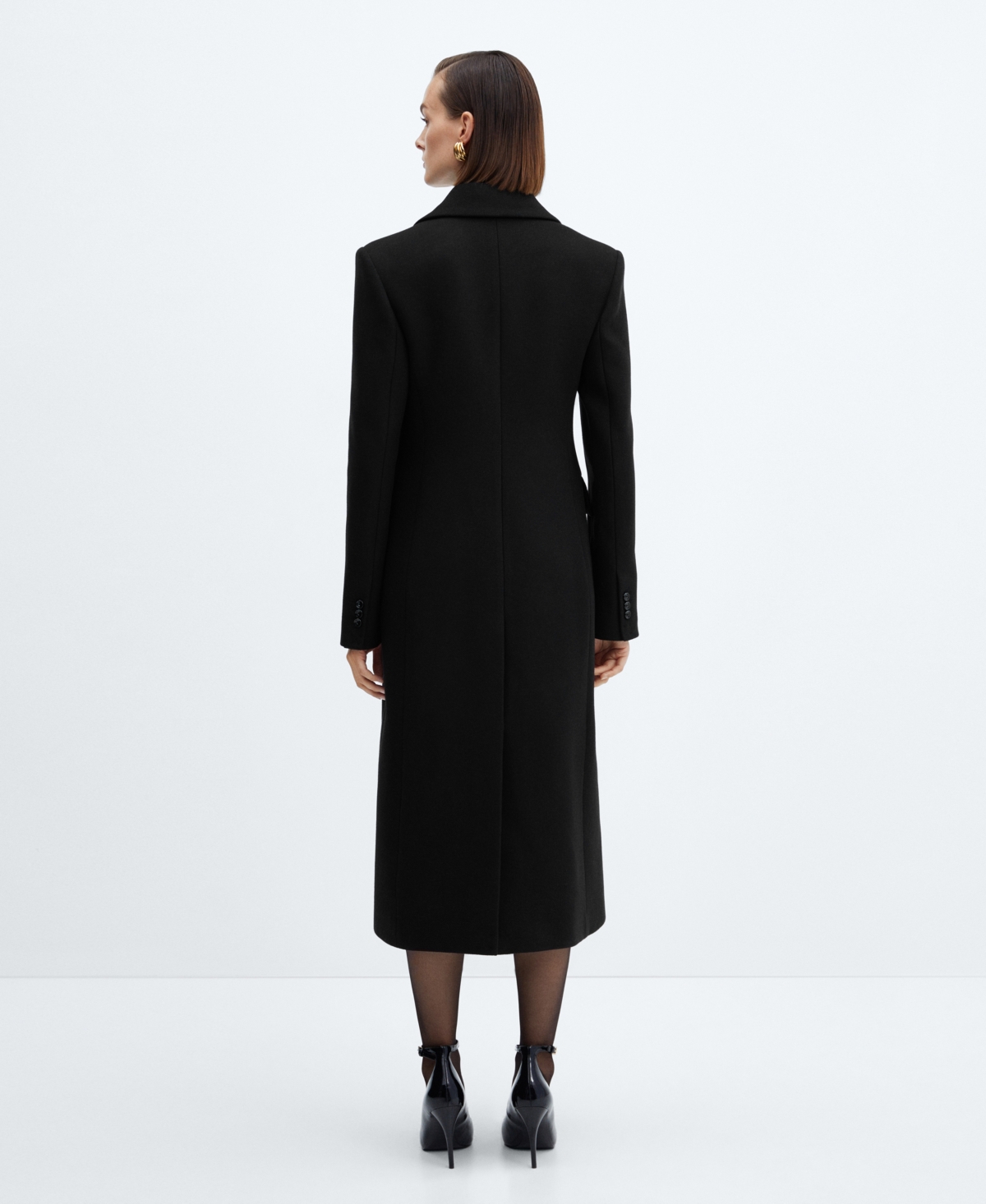 Mango Women's Structured Wool Coat
