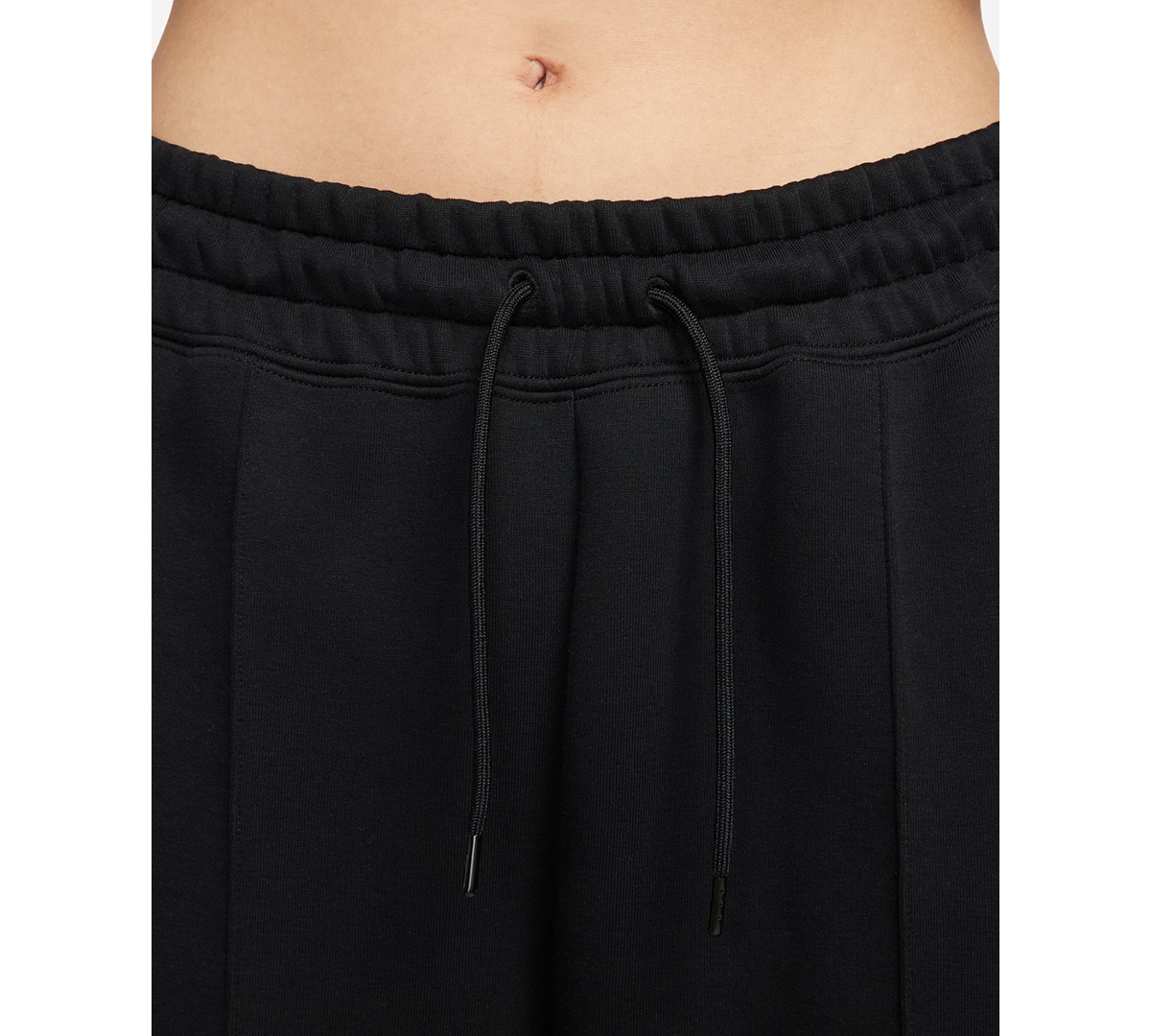 Nike Women's Sportswear Tech Fleece Mid-Rise Jogger Pants -black