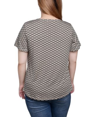 Short Sleeve Top with Hardware