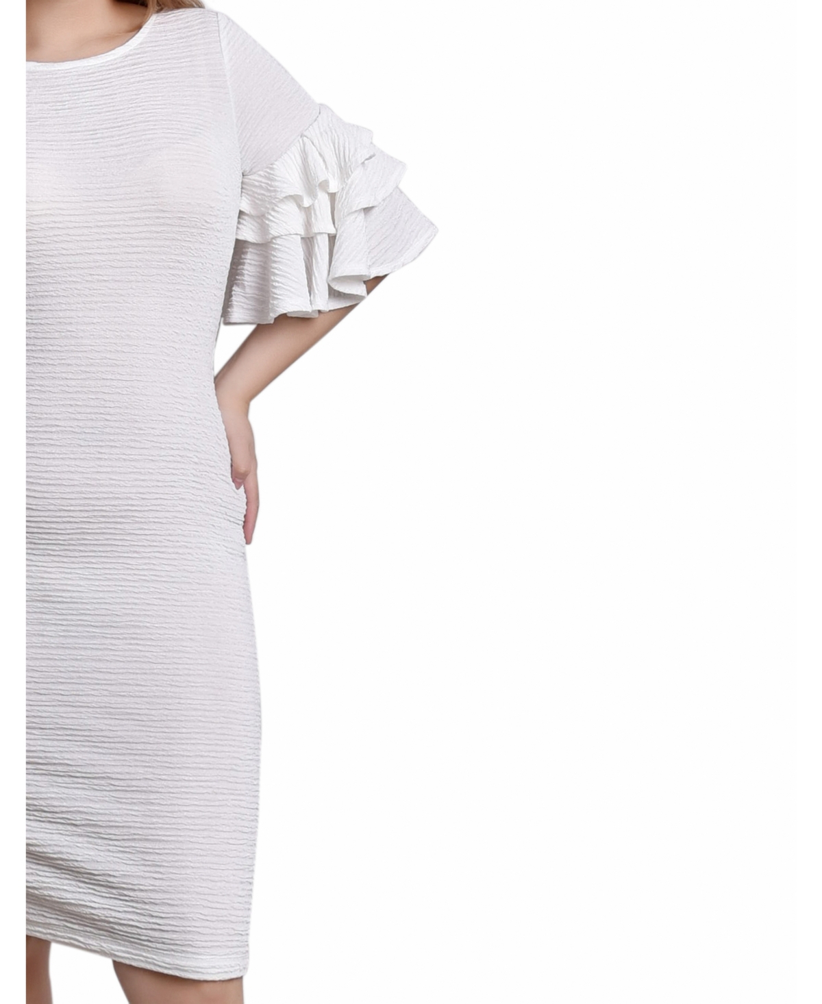 NY COLLECTION BOLERO SLEEVE BODY CON DRESS