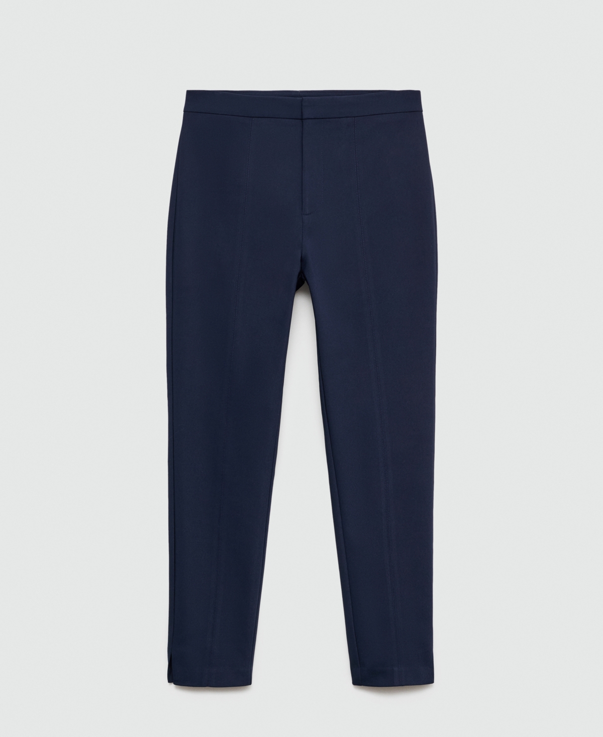 Mango Crop Skinny Pants In Black