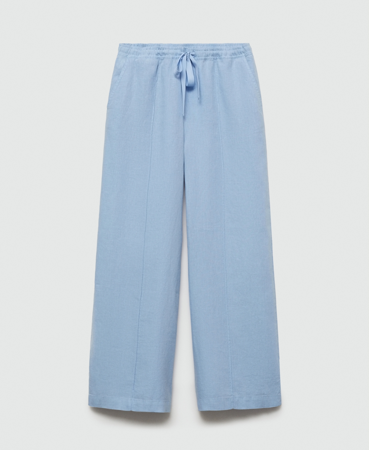 Mango Women's Linen Wide-leg Pants