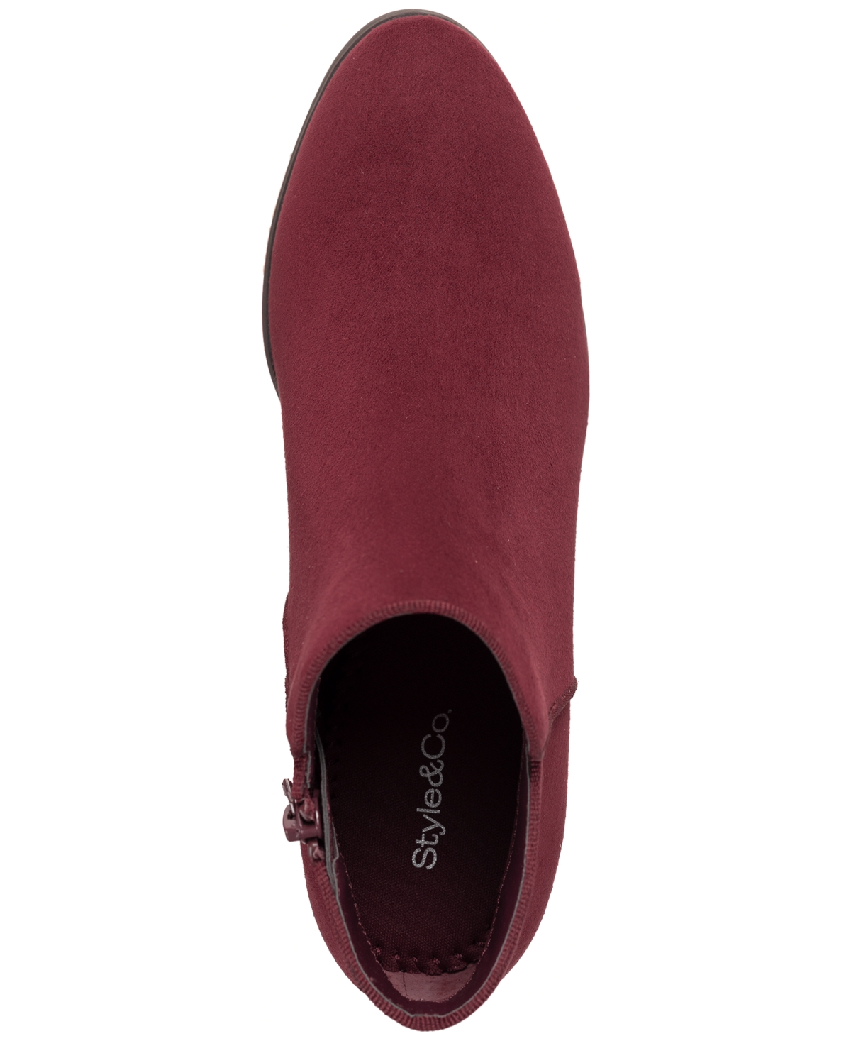 Macy's red ankle boots on sale