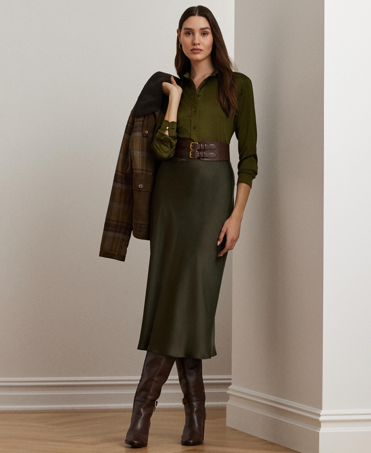Lauren Ralph Lauren Women's Satin Charmeuse Shirt
