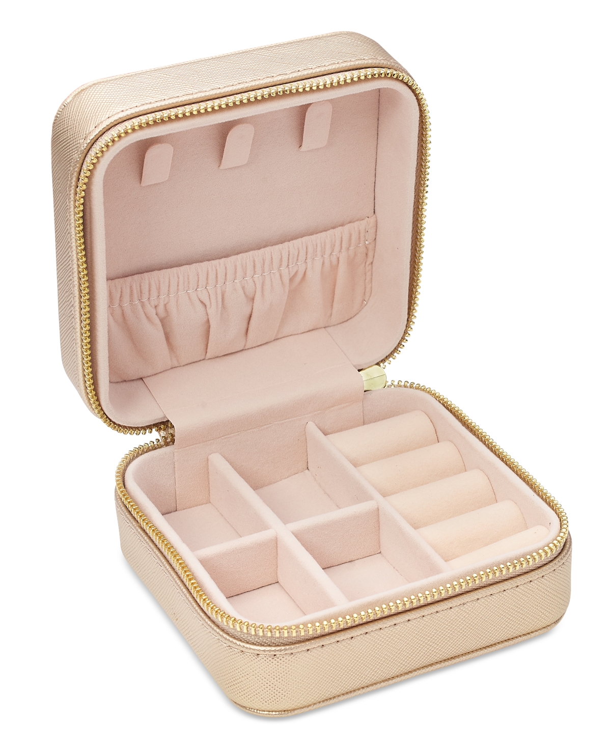On 34th Mini Travel Zip-Around Jewelry Box