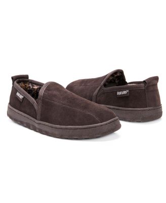 Men's Eric Printed Berber Suede Slip On Slippers