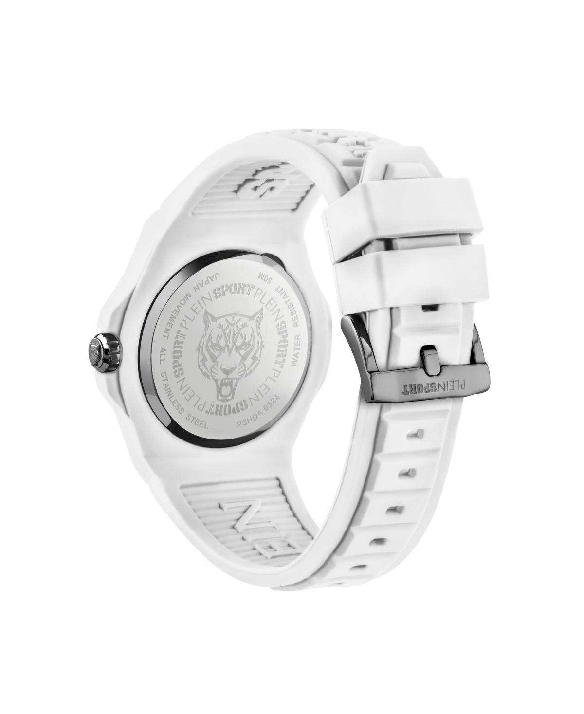 Plein Sport New Fearless Silicone Watch In White