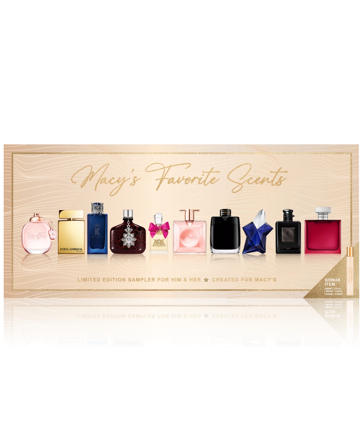 CREATED FOR MACY'S 11-PC. MACY'S FAVORITE SCENTS FRAGRANCE SAMPLER WITH TRAVEL SPRAY FOR HIM & HER, EXCLUSIVELY AT MACY 