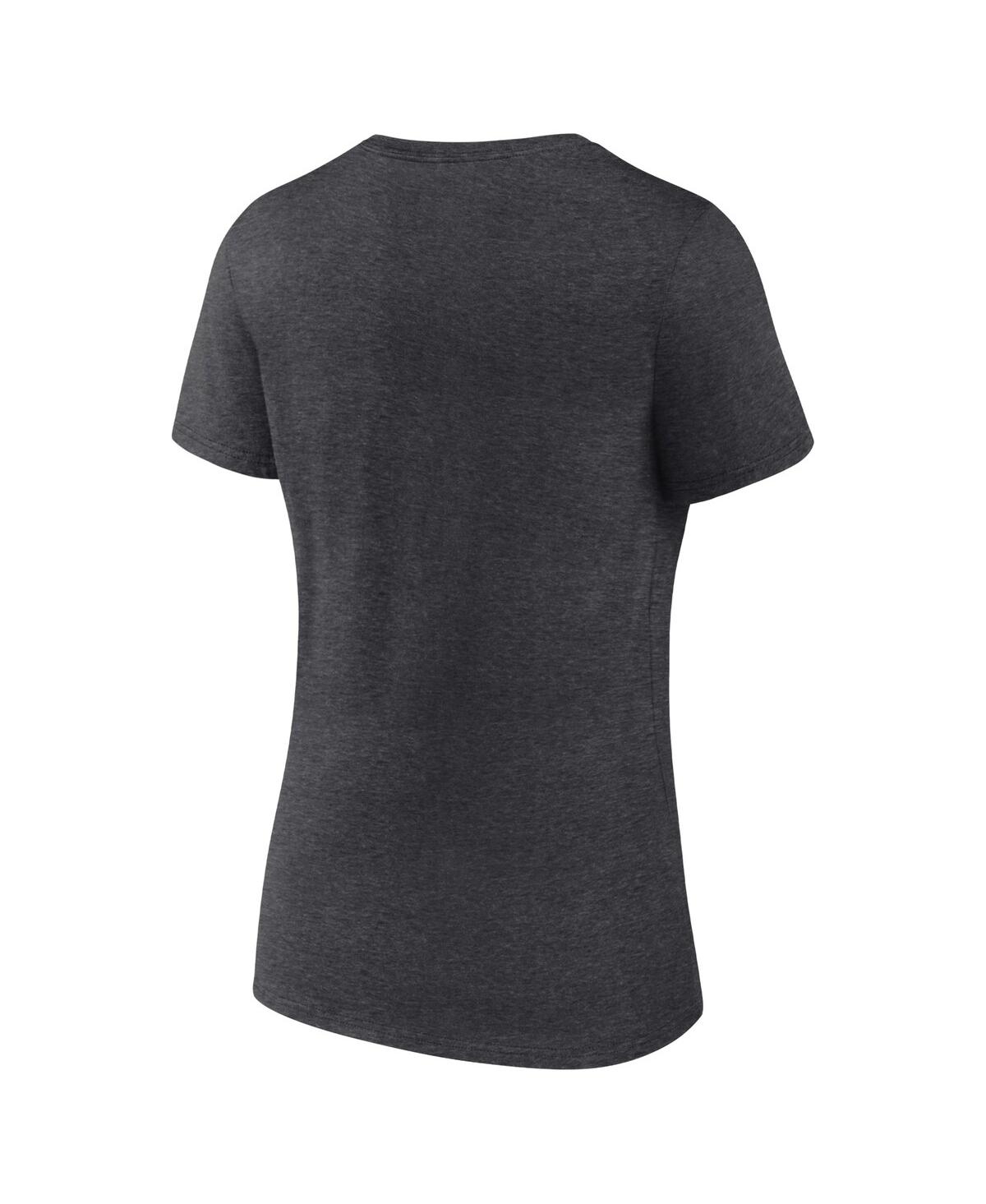 Fanatics Women's Heather Charcoal Florida Panthers 2024 Stanley Cup Champions Locker Room Plus Size V-neck T- In Heather Charcoal