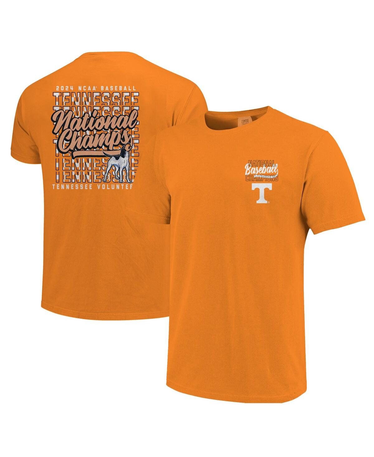 Women's Tennessee Orange Tennessee Volunteers 2024 Ncaa Men's Baseball College World Series Champions Comfort Colors Stack T-Shirt - Tenness
