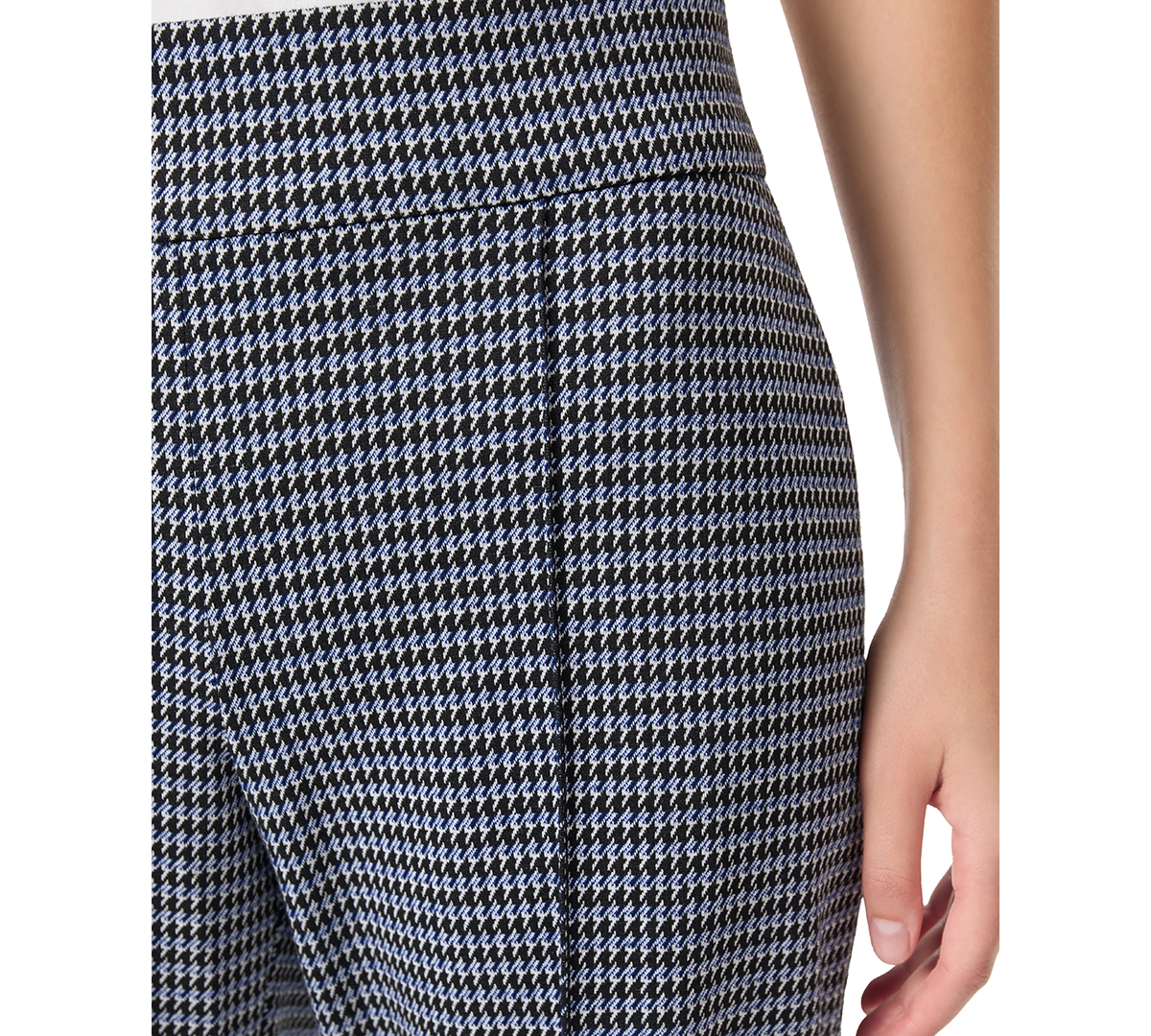 Jones New York Petite Printed Pull-On Seamed Wide-Leg Trousers