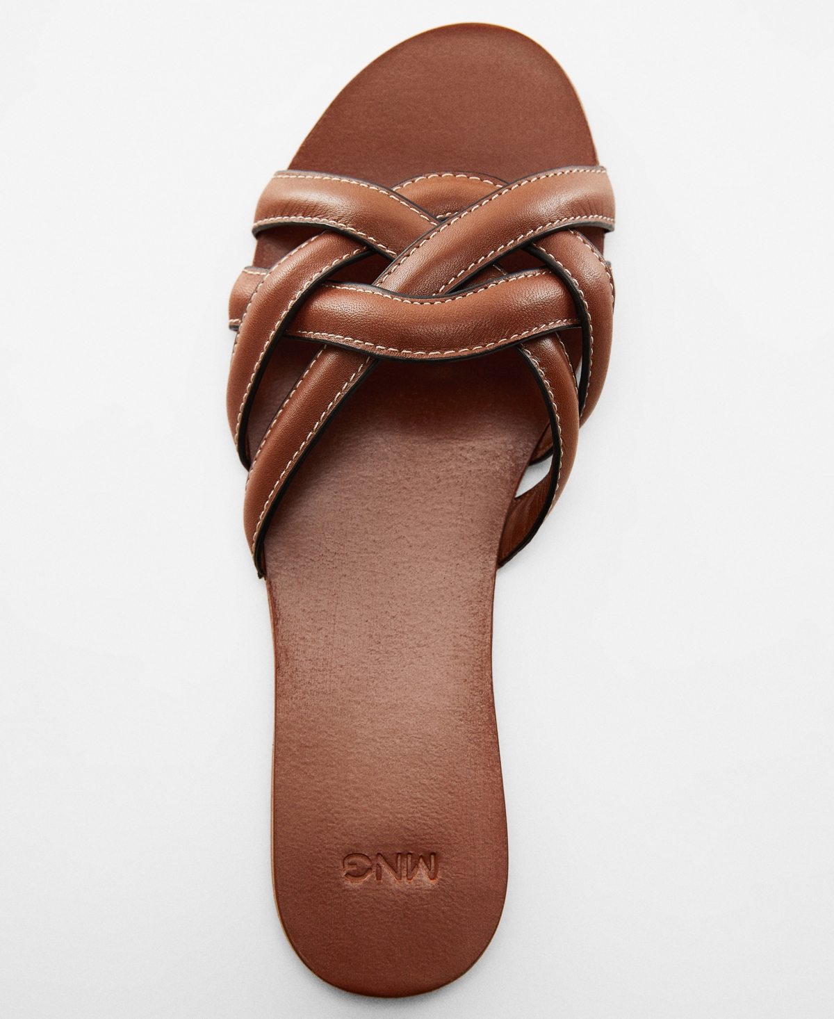 Mango Women'sStraps Sandals - Leather