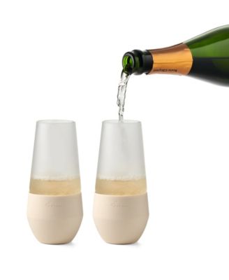 Freezable Champagne Glasses, Set of 2