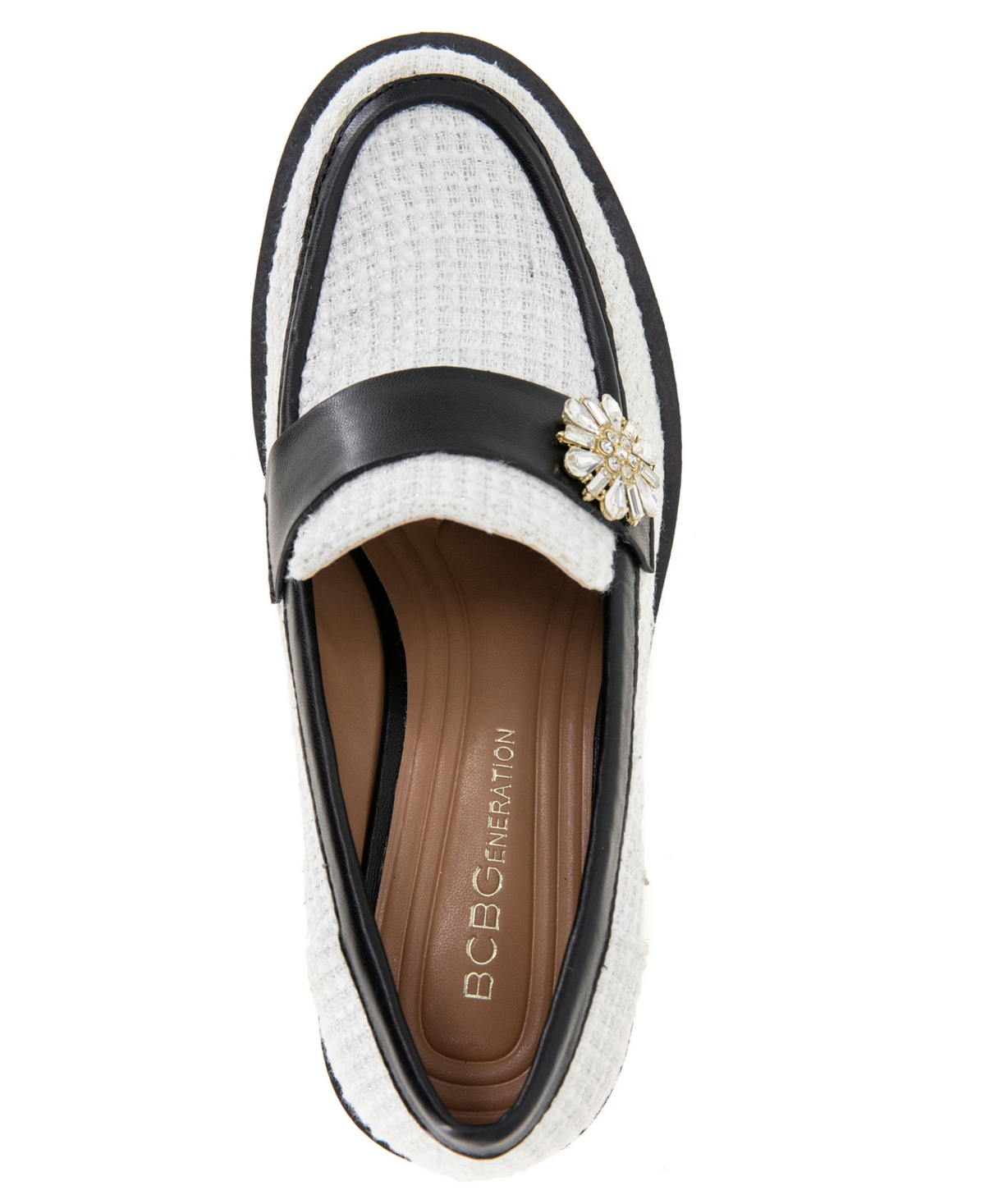 BCBGeneration Women's Colin Embellished Loafers -Black