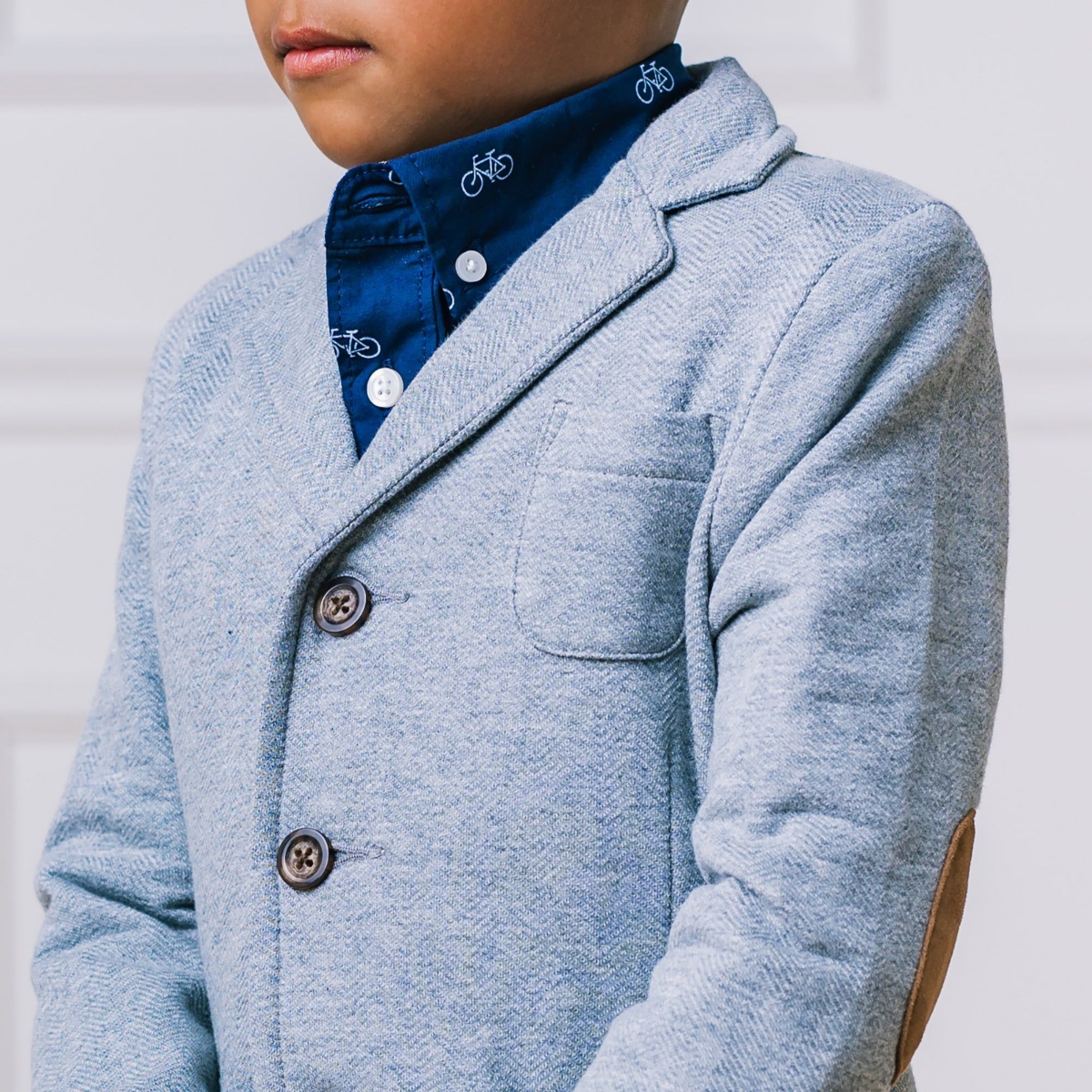 Hope & Henry Big Boys Fleece Suit Blazer