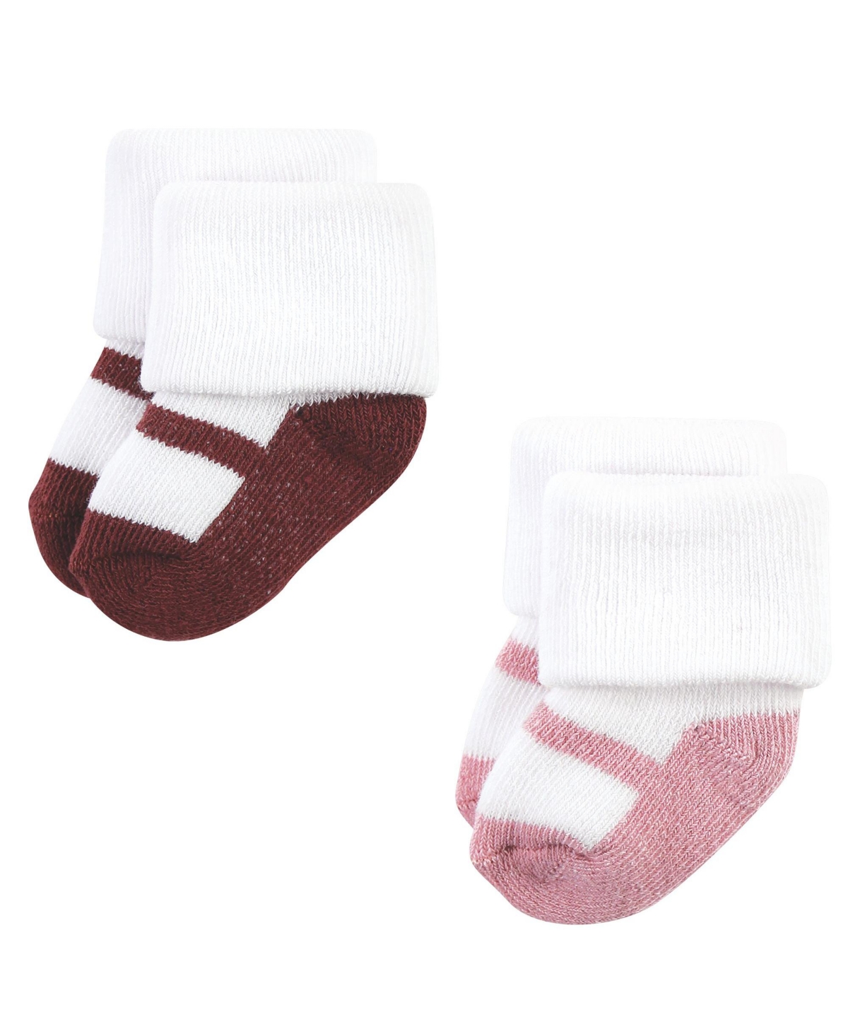 Hudson Baby Baby Girls Cotton Rich Newborn and Terry Socks,- Soft earth tone shoes