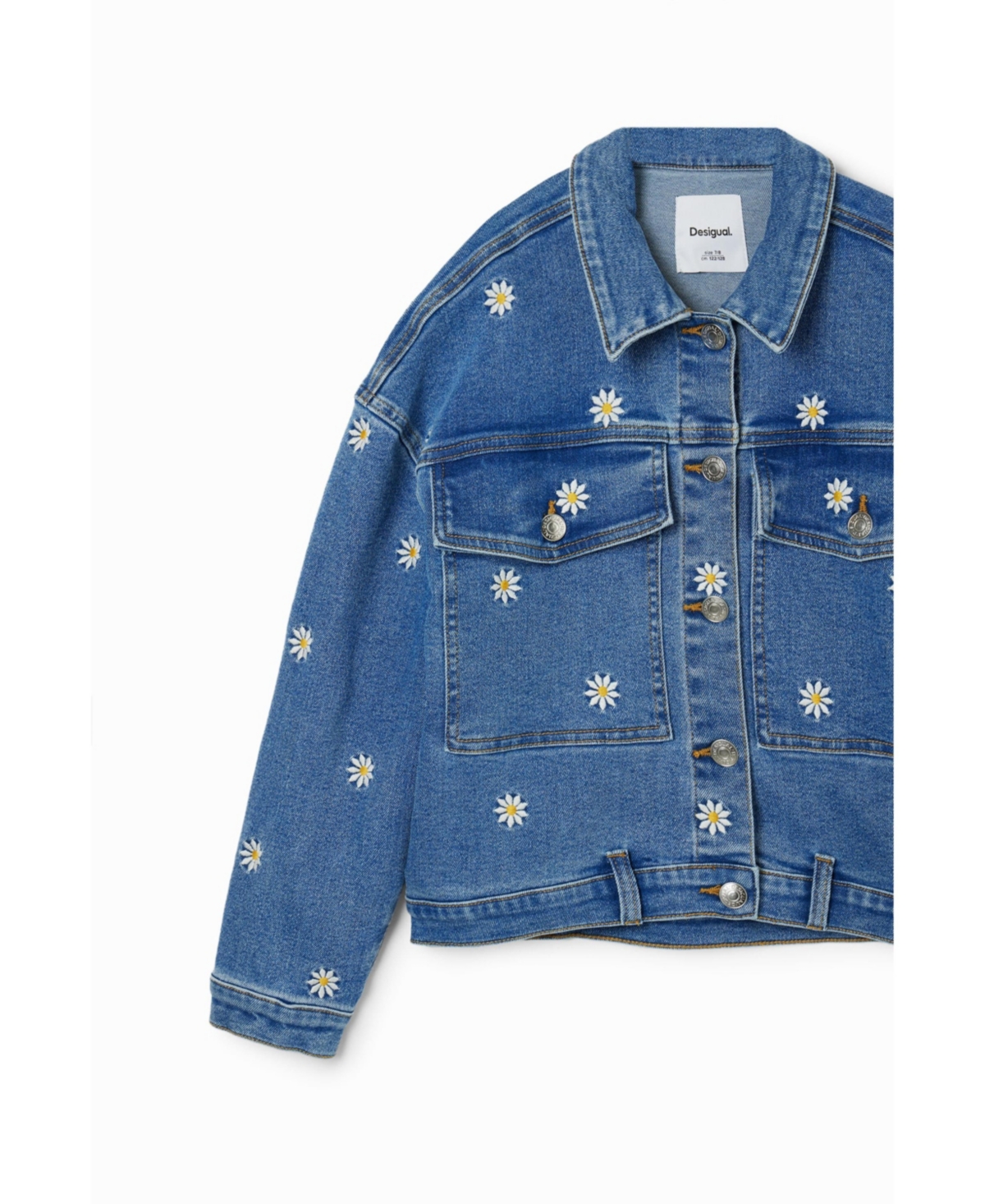 Desigual Girls Girls's Daisy denim trucker jacket