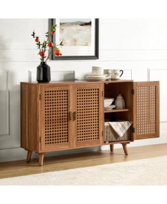 Gius Contemporary Accent Cabine with Beech Wood Doors