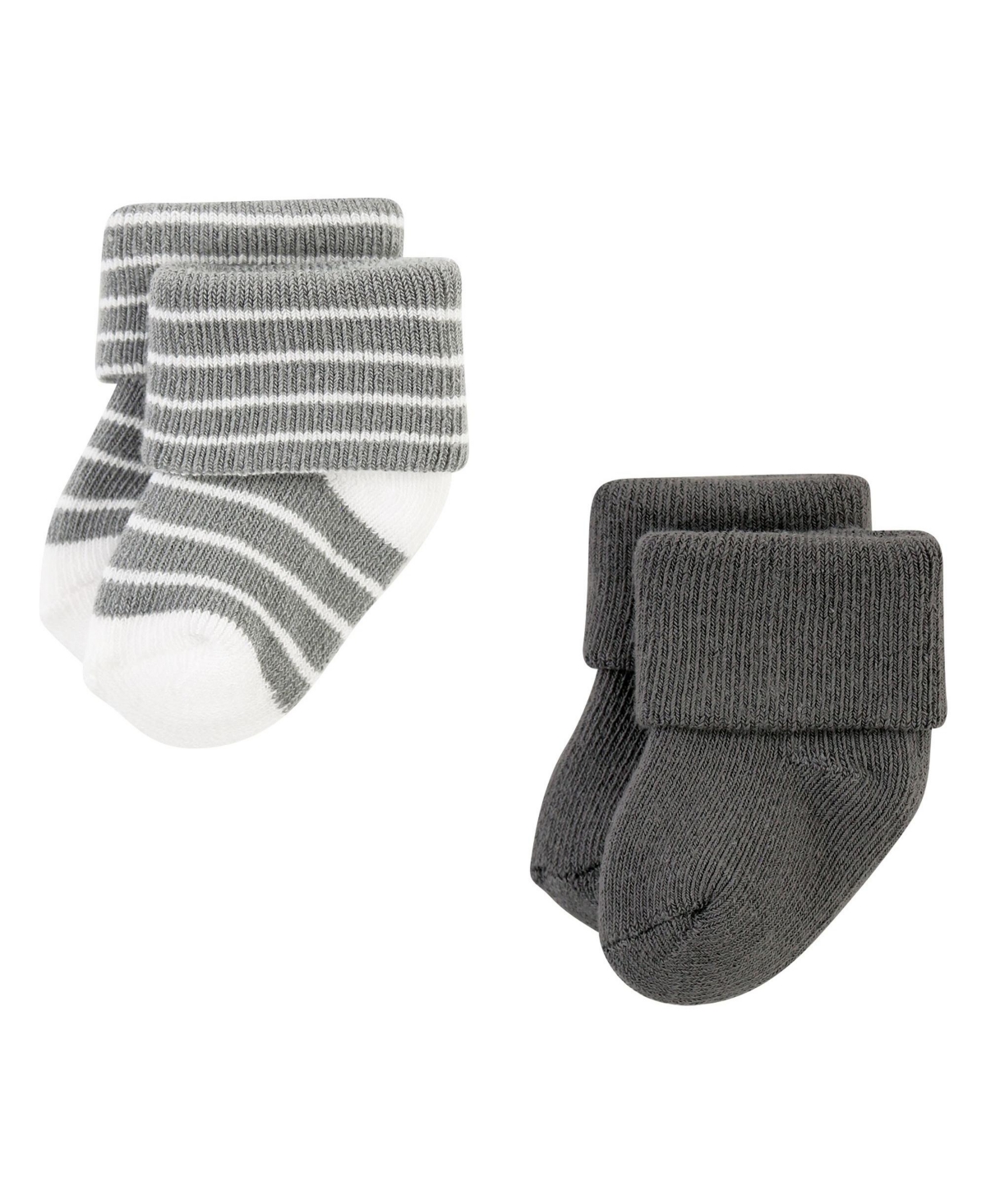Hudson Baby Baby Boys Cotton Rich Newborn and Terry Socks,- Modern elephant