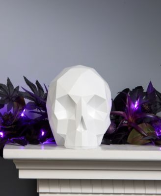 White Origami Skull Decoration, 6 Inches