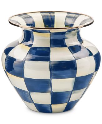 MacKenzie-Childs - Royal Check Enamel Large Vase
