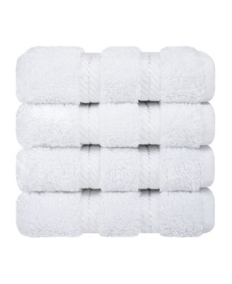 Edison Luxury 100% Turkish Cotton 4-Piece Washcloth Set