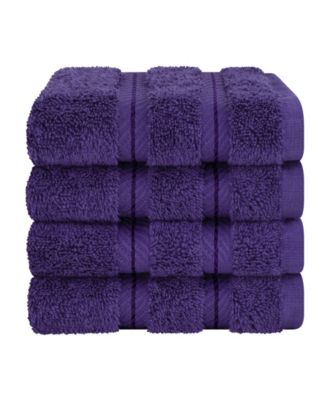 Edison Luxury 100% Turkish Cotton 4-Piece Washcloth Set