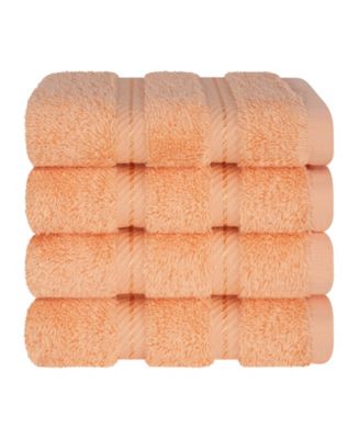 Edison Luxury 100% Turkish Cotton 4-Piece Washcloth Set