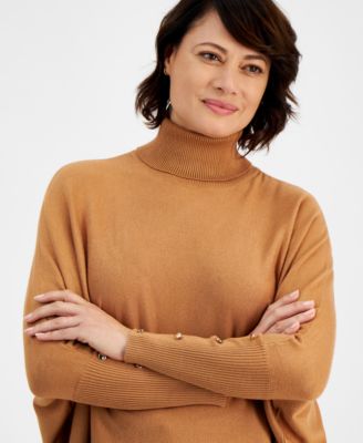 Women's Poncho Turtleneck Sweater, PXS-XXL, Macy's Exclusive