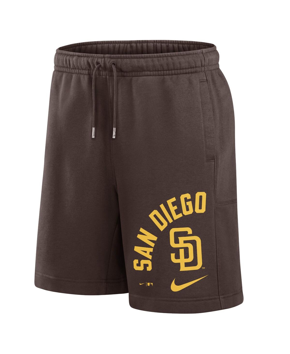 Nike Men'sSan Diego Padres Arched Kicker Shorts - Brown