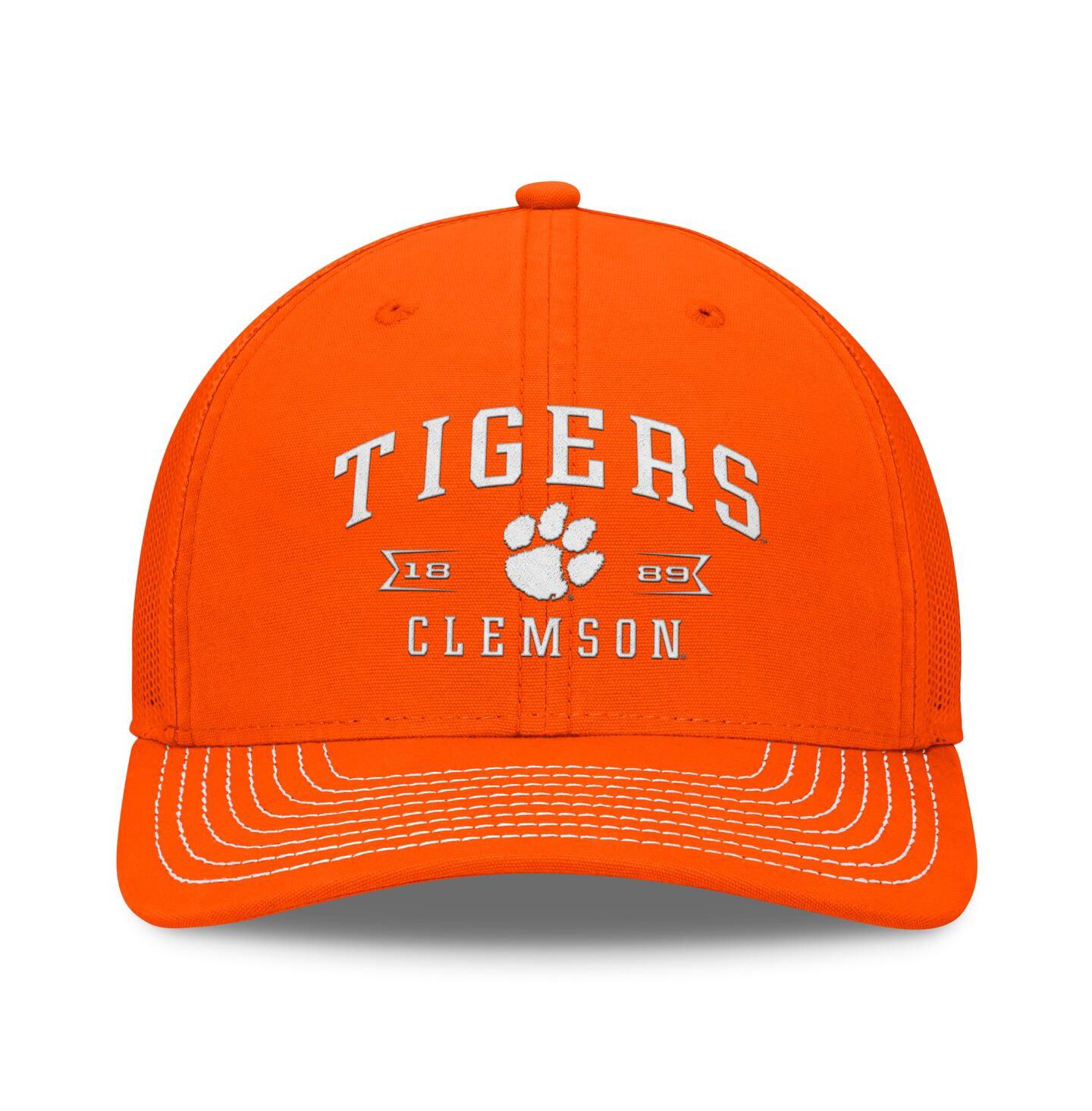 Мужская кепка Top of the World Orange Clemson Tigers Carson Trucker Adjustable Hat — фото 3