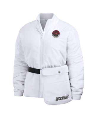 Women's White Tampa Bay Buccaneers Packaway Full-Zip Puffer Jacket