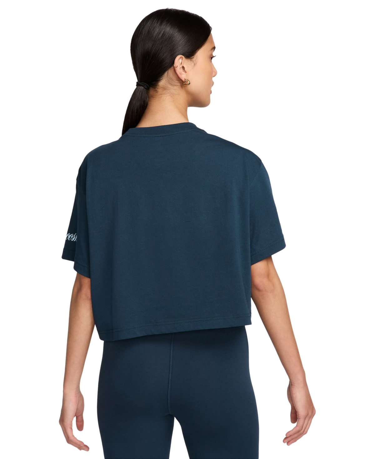 Nike Women's Sportswear Cotton Logo Short-Sleeve T-Shirt