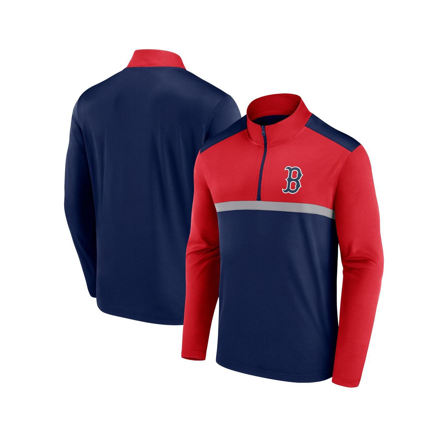 Men's Navy Boston Red Sox Unstoppable Quarter-Zip Top