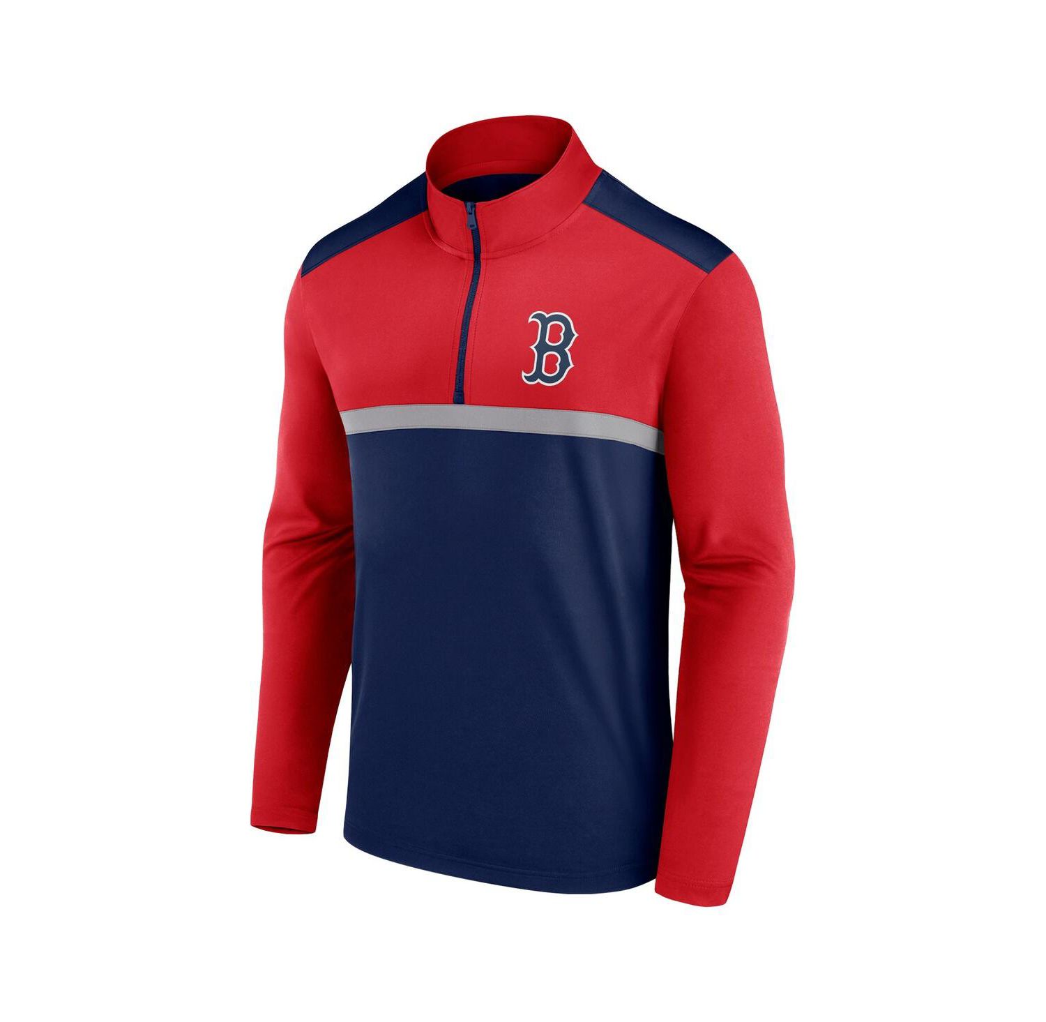 Men's Navy Boston Red Sox Unstoppable Quarter-Zip Top