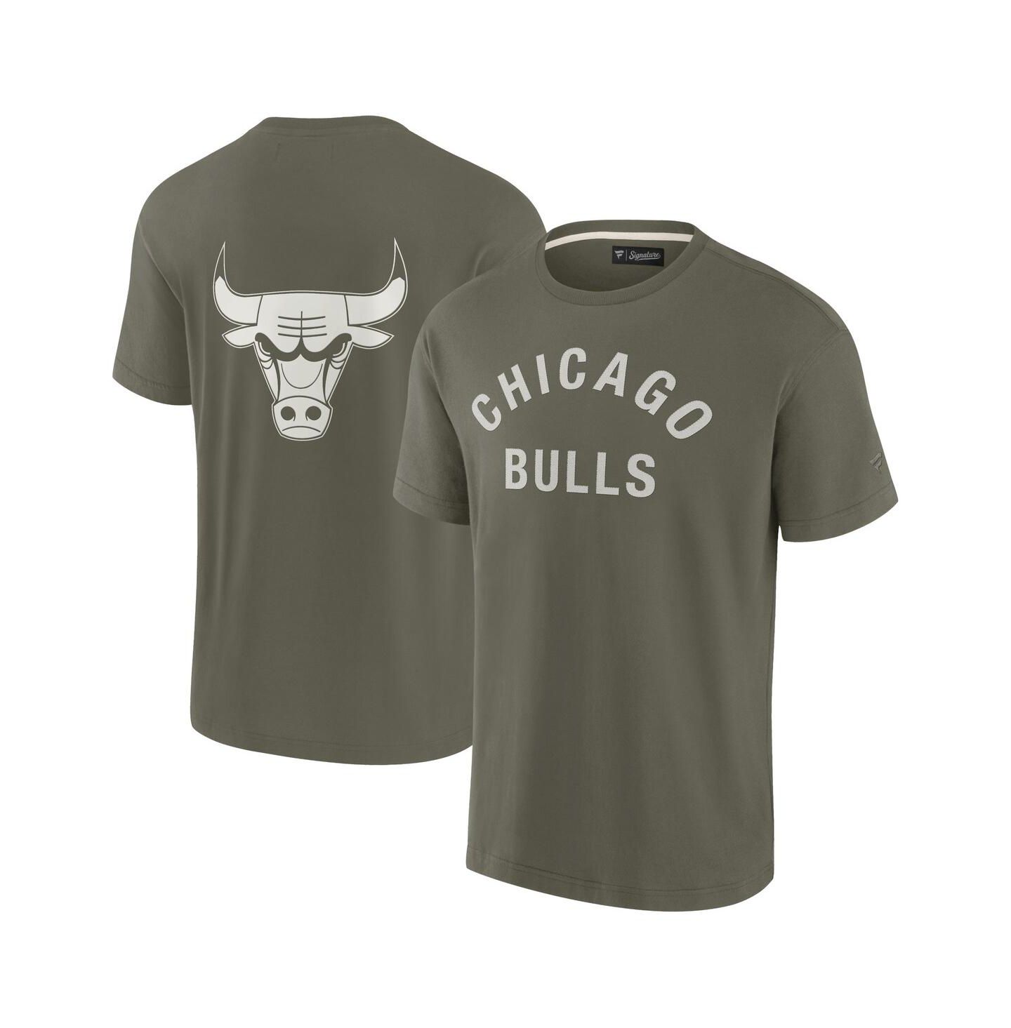 Футболка Fanatics Olive Chicago Bulls Elements Super Soft Short Sleeve — фото 1