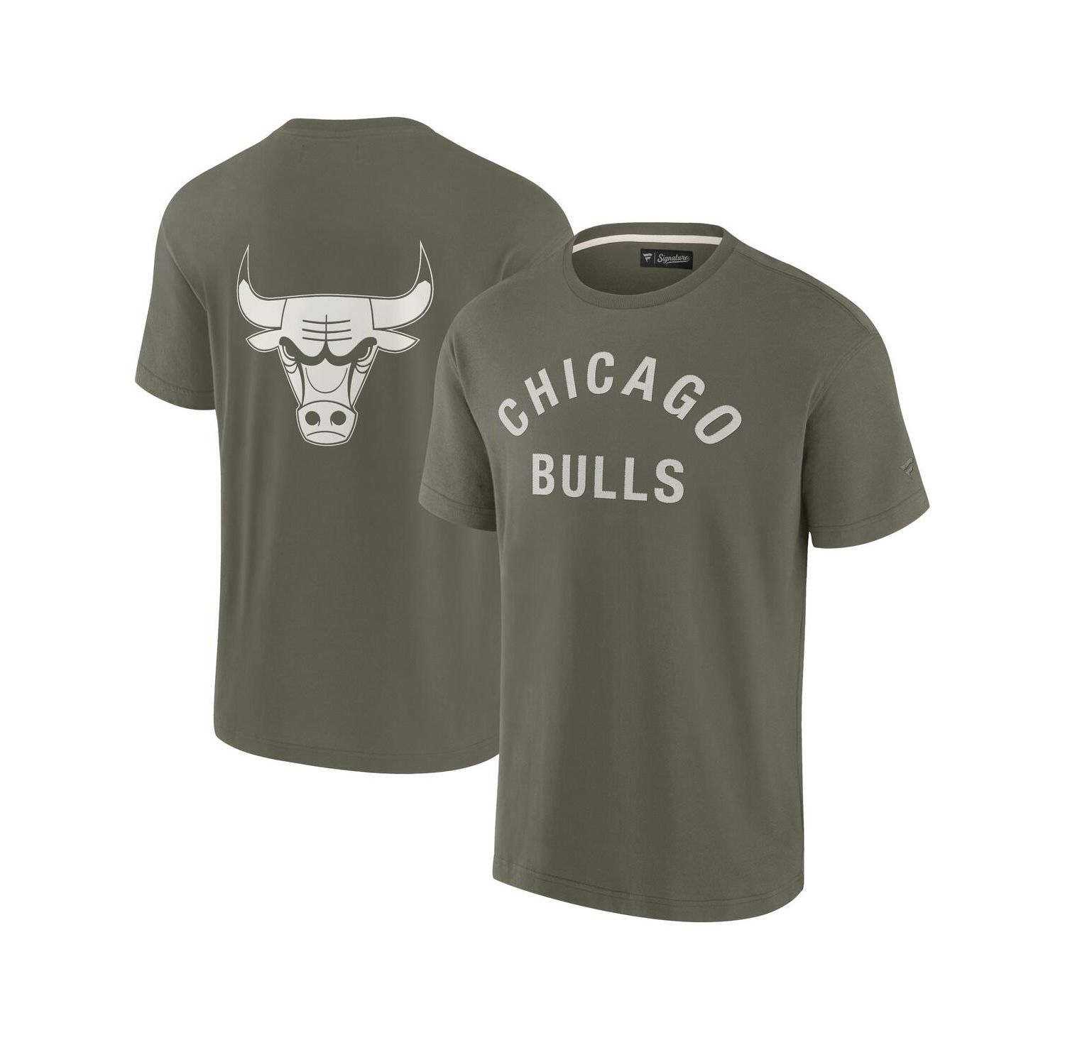 Men's and Women's Olive Chicago Bulls Elements Super Soft Short Sleeve T-Shirt