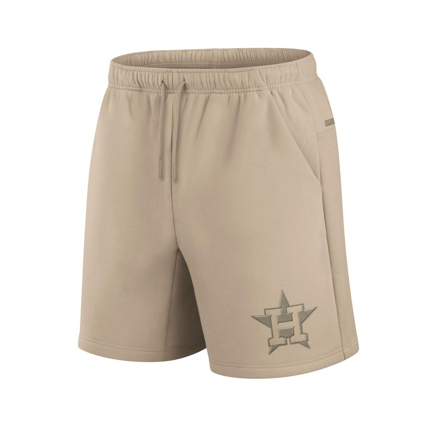 Men's and Women's Khaki Houston Astros Elements Super Soft Fleece Shorts