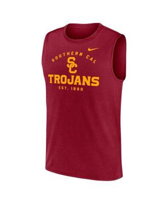 Men's Cardinal USC Trojans Primetime Legend Lock Up Performance Muscle Tank Top