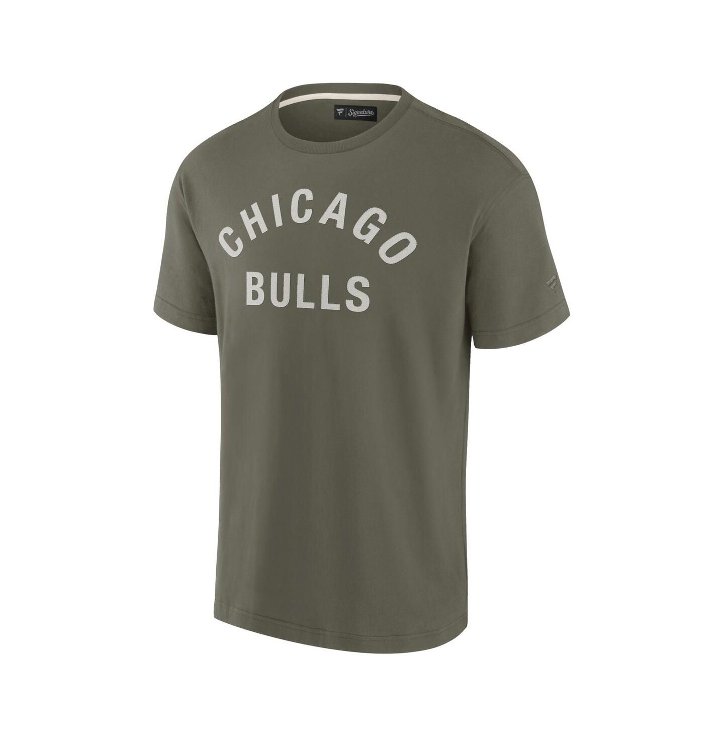 Футболка Fanatics Olive Chicago Bulls Elements Super Soft Short Sleeve — фото 2