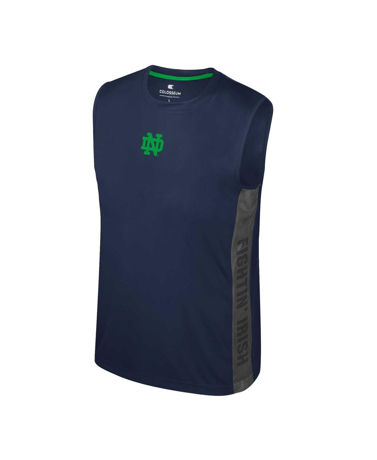Colosseum Big Boys And Girls Navy Notre Dame Fighting Irish Smak Talk Sleeveless T-shirt In Navy