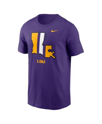 Men's Purple LSU Tigers Legacy Alternate Logo T-Shirt