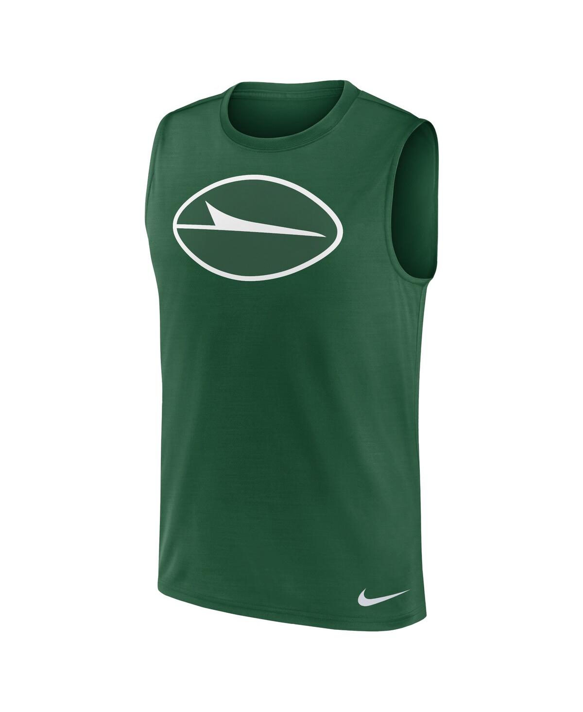 Nike Men's Green New York Jets Blitz Legend Muscle Perform Tank Top In Green