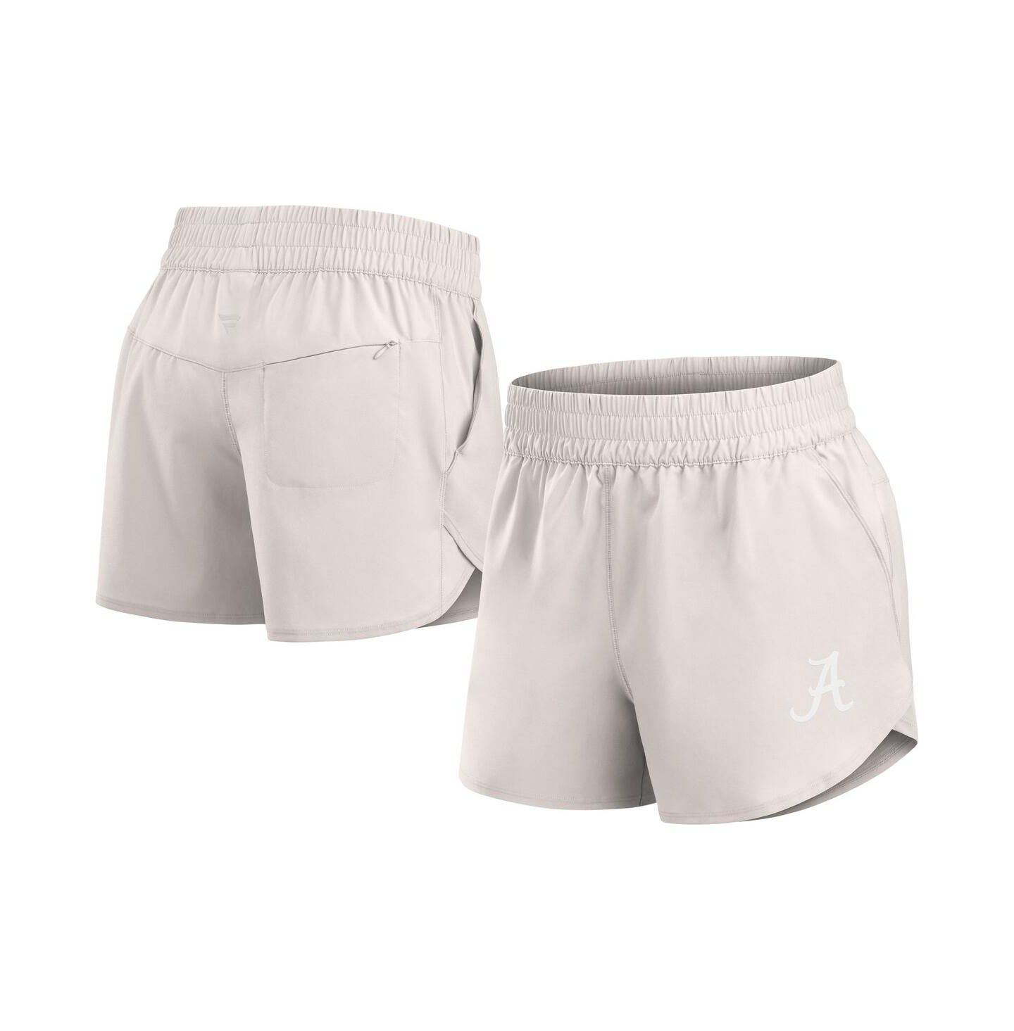 Женские шорты Fanatics Cream Alabama Crimson Tide Studio Woven Vibe — фото 1