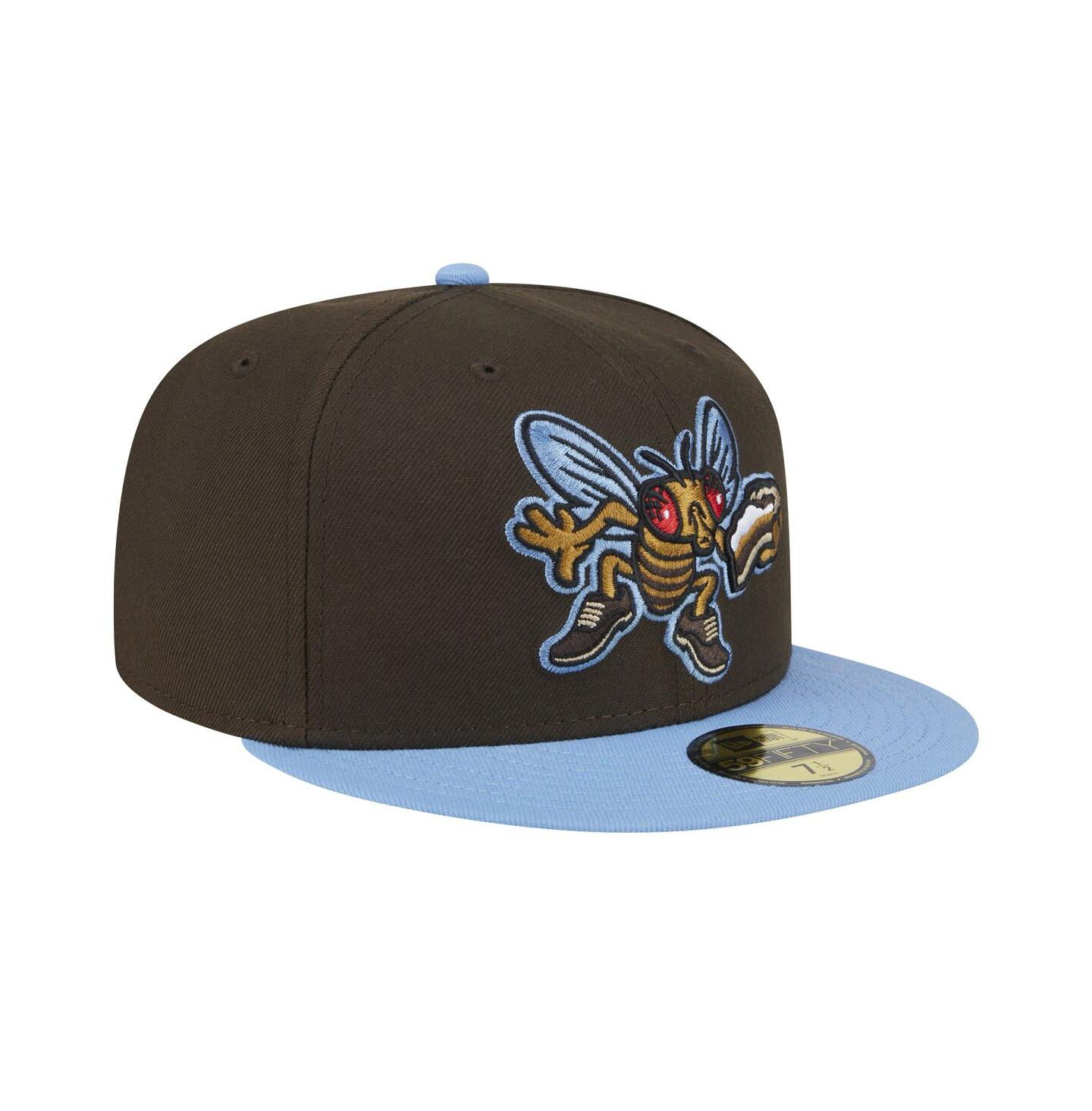 Мужская кепка New Era Brown Lehigh Valley IronPigs Theme Night Shoofly 59FIFTY Fitted Hat — фото 4