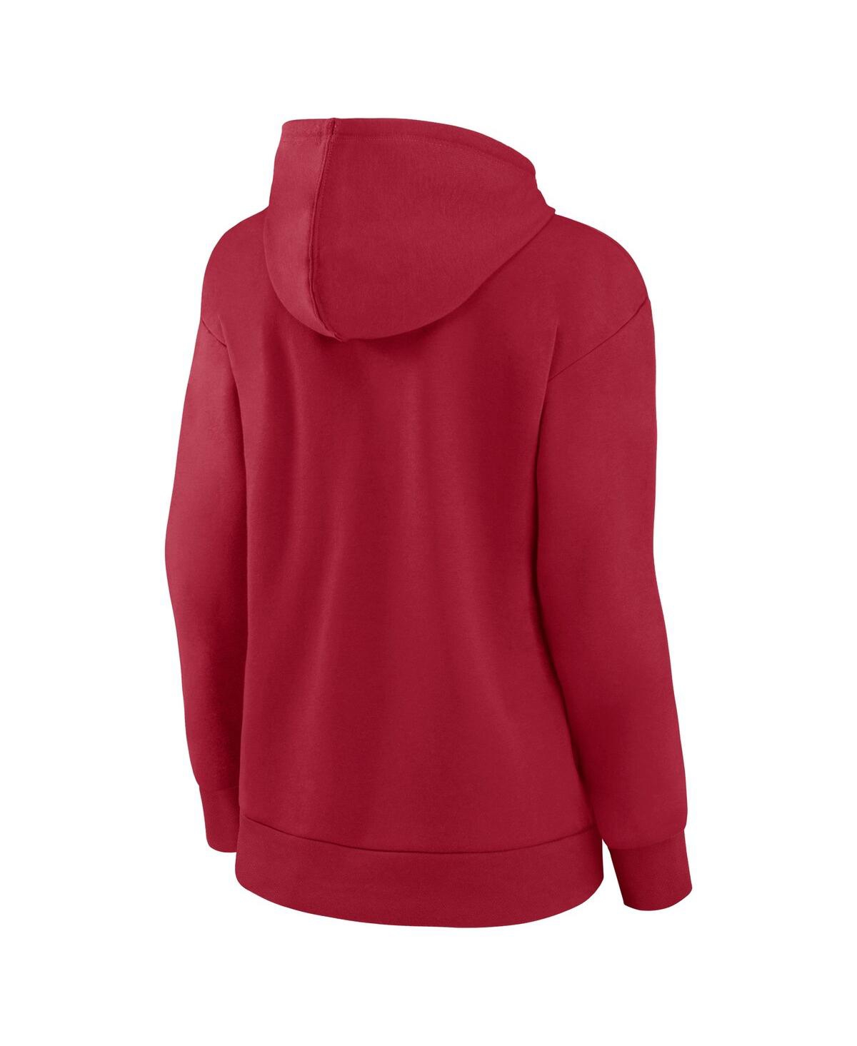 Fanatics Women's Red Houston Texans Primary Logo Pullover Hoodie In Red