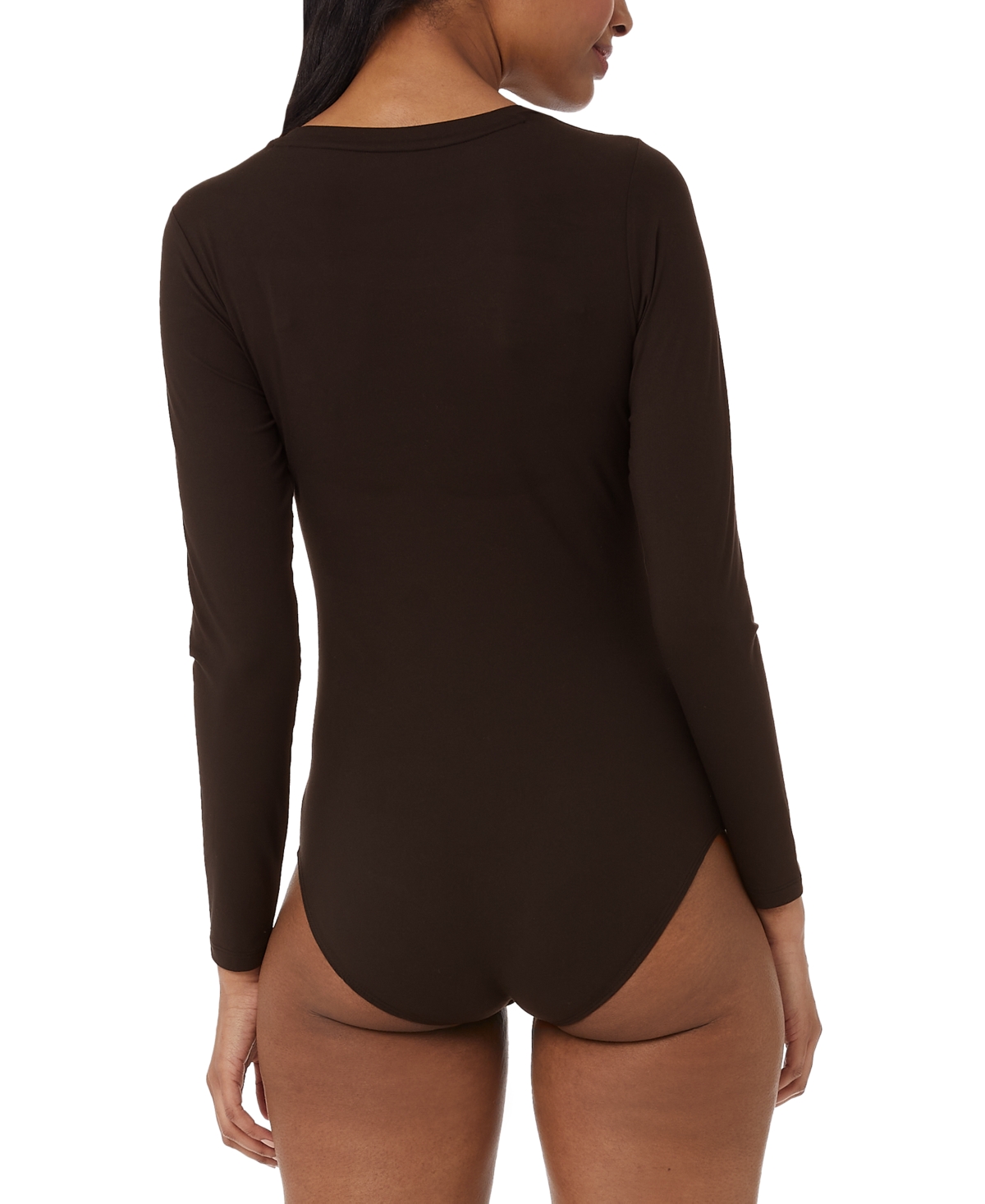 32 Degrees Women's Scoop-Neck Long-Sleeve Bodysuit