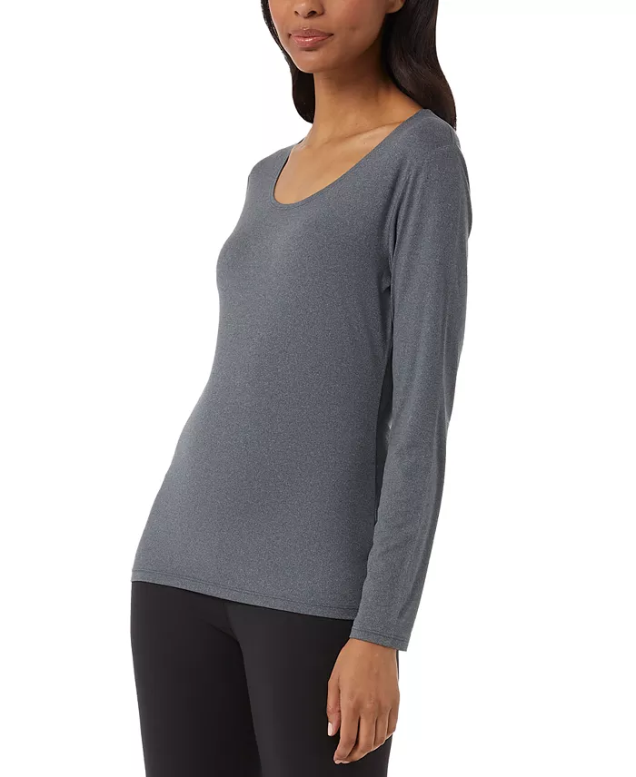 Women's Long-Sleeve Scoop-Neck Top - thumbnail 8