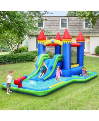 Kids Inflatable Bounce House Water Slide without Blower