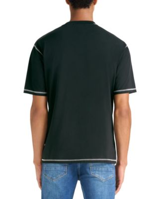 Мужская футболка с логотипом SCOTCH & SODA, жаккардовая верхняя рубашка в стиле пэчворк и брюки-чино из саржи